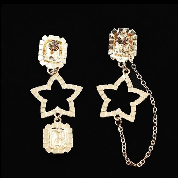 BJ Blue Star Earrings. NWT - Picture 4 of 4